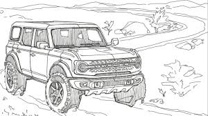 The accessory guide has been leaked. 2021 Ford Bronco Coloring Pages Have Arrived Straight From Ford Diesel Bombers