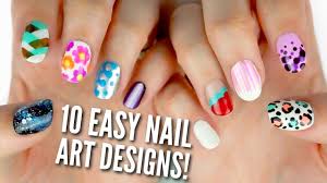 10 easy nail art designs for beginners