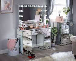 Silver Mirrored Dressing Table