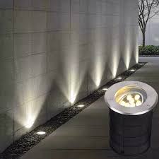 in ground recessed driveway lights in