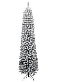 10 Prince Flock Pencil Artificial Christmas Tree With 500