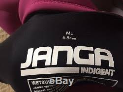 Janga Wetsuits Mens 6 5 Hooded Indigent Zip Free Size Ml