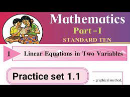 Practice Set 1 1 Linear Equation In