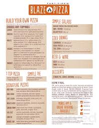 New user looking to apply for the first time? Blaze Pizza Menu In Columbia South Carolina Usa