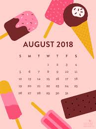 august 2018 popsicle calendar wallpaper
