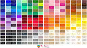 1000 Colors With Names Hex Rgb