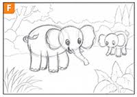 cara mudah menggambar gajah cikal aksara