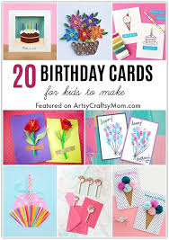 colorful diy birthday cards for kids