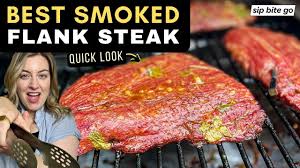 easy traeger smoked flank steak recipe