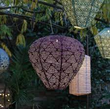 Purple Moroccan Solar Lantern Lesser