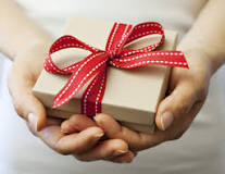 How do you give someone a gift?