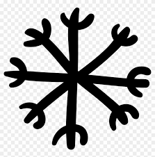 snowflake hand drawn shape svg png icon