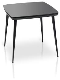 essai glass top small dining table