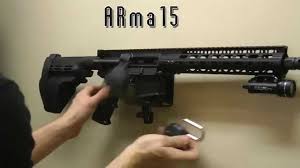 It organizes loosely stored guns limiting personable liability and deters gun theft. Ar15 Lock And Wall Mount Installation Arma15 Youtube