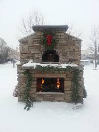 Fireplace Oven Combo Outdoor Stone