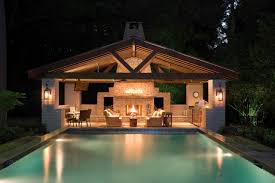 House plans with pools invite you to have a party in the backyard, especially if you are building a home in a warm area like texas, georgia, florida, or a relaxing backyard pool in a warm, southern climate will make your new house feel like a private resort. 75 Beautiful Pool House Pictures Ideas January 2021 Houzz