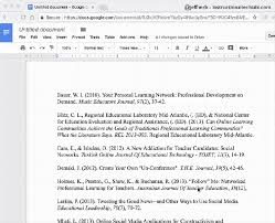 How To Format A Works Cited Or Reference Page In Google Docs