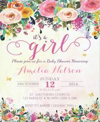 11 Floral Baby Shower Invitation Designs Templates Psd