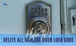 to delete all schlage door lock code