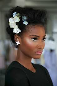 For rather short hair, you can achieve a presentable hairstyle with the help of wedding hair accessories and hairspray. 50 Superb Black Wedding Hairstyles