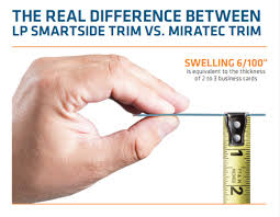 Miratec treated exterior composite trim is the first. Putting It In Perspective Lp Smartside House Trim Vs Miratec Trim Lp Smartside