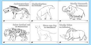 Using these stone age colouring sheets, children will be able to discover what these homes looked like, and the difference among different types of stone age homes. Stone Age Animals Colouring Pages English German