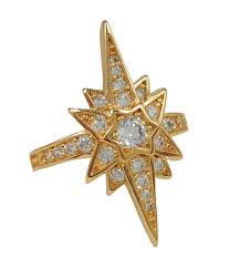 gold filled women ring miraculous star