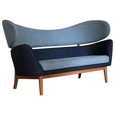 finn juhl baker sofa wood and fabric