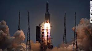 The rocket uses a new type of fuel which is said to be more environmentally friendly. China Rocket Pentagon Tracking Out Of Control Long March 5b Rocket That Could Reenter Earth S Atmosphere Cnnpolitics