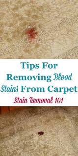 removing blood stains from carpet