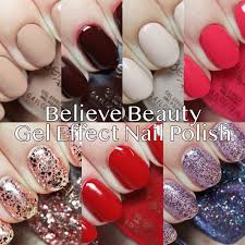 believe beauty gel effect nail polish