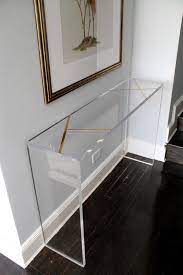 An Acrylic Console Table Is Ideal For