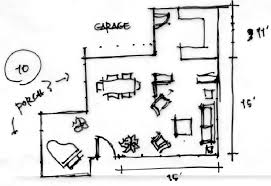 An Architect S Sketched Floor Plan With