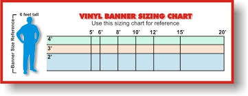 Banner And Sign Sizing Charts And Color Samples For Signs