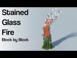 Minecraft Stained Glass Fire Tutorial