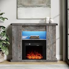 Electric Fireplace With Mantel Led Tv