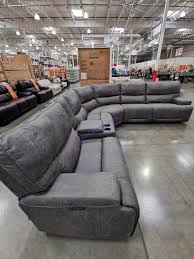 fabric reclining power sectional with