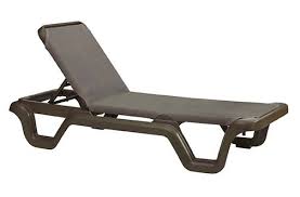 Grosfillex Marina Sling Chaise Resort