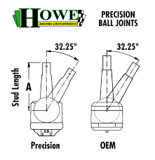 Howe 22300s K6024 Upper Ball Joint 63 71 Gm Pickup Pinto Spindle Steel