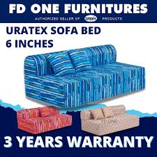 clic uratex sofa bed free pillow