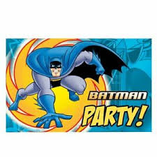 Details About 6 Batman Invitation Cards With Envelopes Kids Childrens Happy Birthday Party