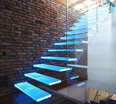 Floating Glass Stairs Ideas