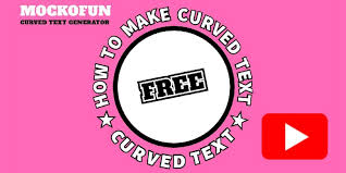 free curved text generator make