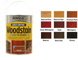 Ronseal Quick Dry Exterior Wood Rainproof Woodstain Satin