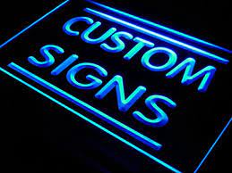 Ortwein sign creates custom led signs to match your business needs. Tm Adv Pro Custom Signs Neon Signs Led Signs Edge Lit Signs Your Own Design 16x12 Inches Blue Amazon Com