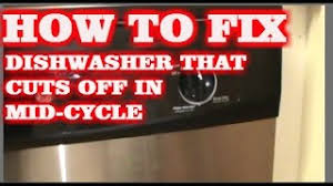 dishwasher stops in mid wash cycle how