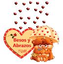 Te Mando Besos y Abrazos, TQM | Emoji gifts, Cool gifs, Gifts