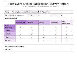 post event overall satisfaction survey