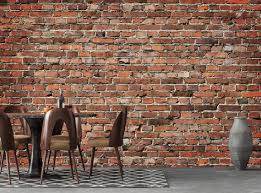 Old Red Brick Wallpaper Rustic Country