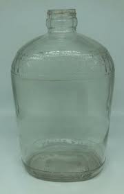 Vintage Half Gallon Embossed Glass
